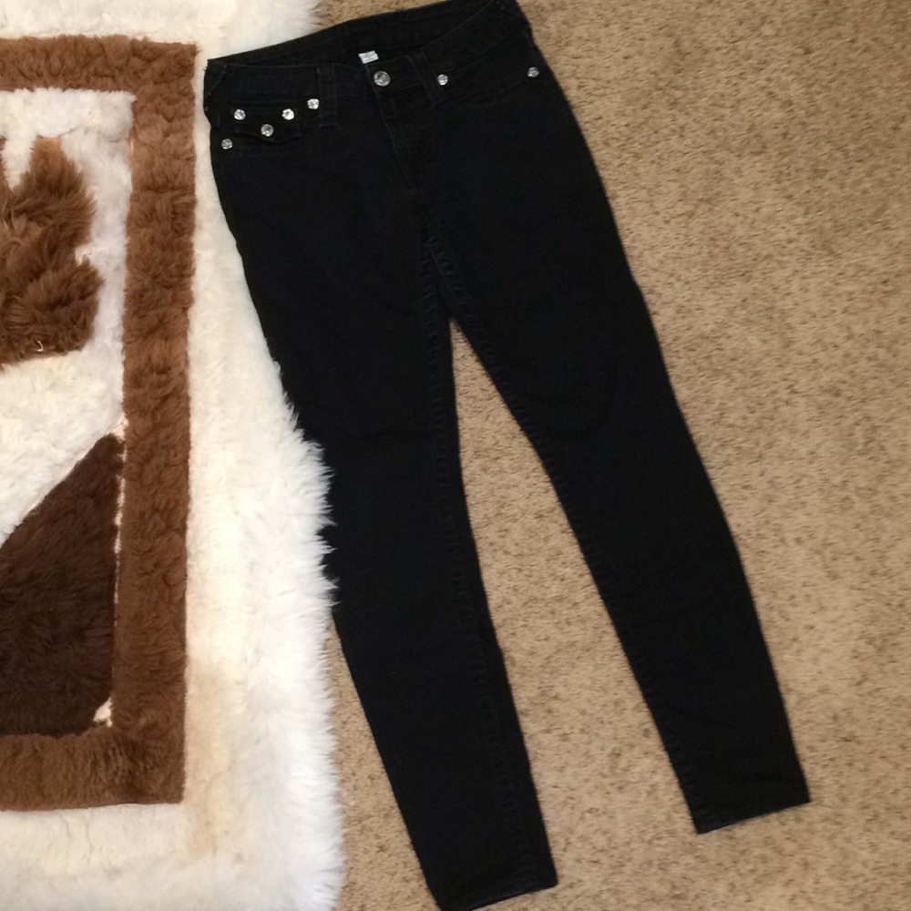 True Religion Black Skinny Jeans
